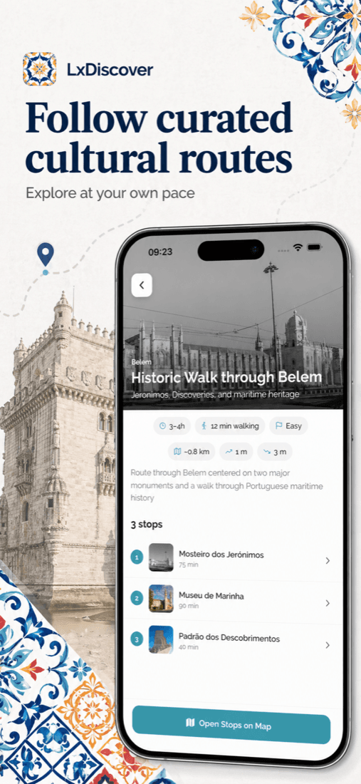 LxDiscover routes screen